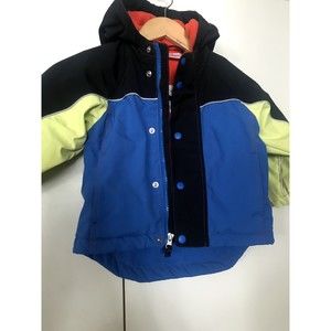 HANNA ANDERSSON Boys Winter Ski Jacket Fleece Lined Coat size 90 pit2pit 15inch